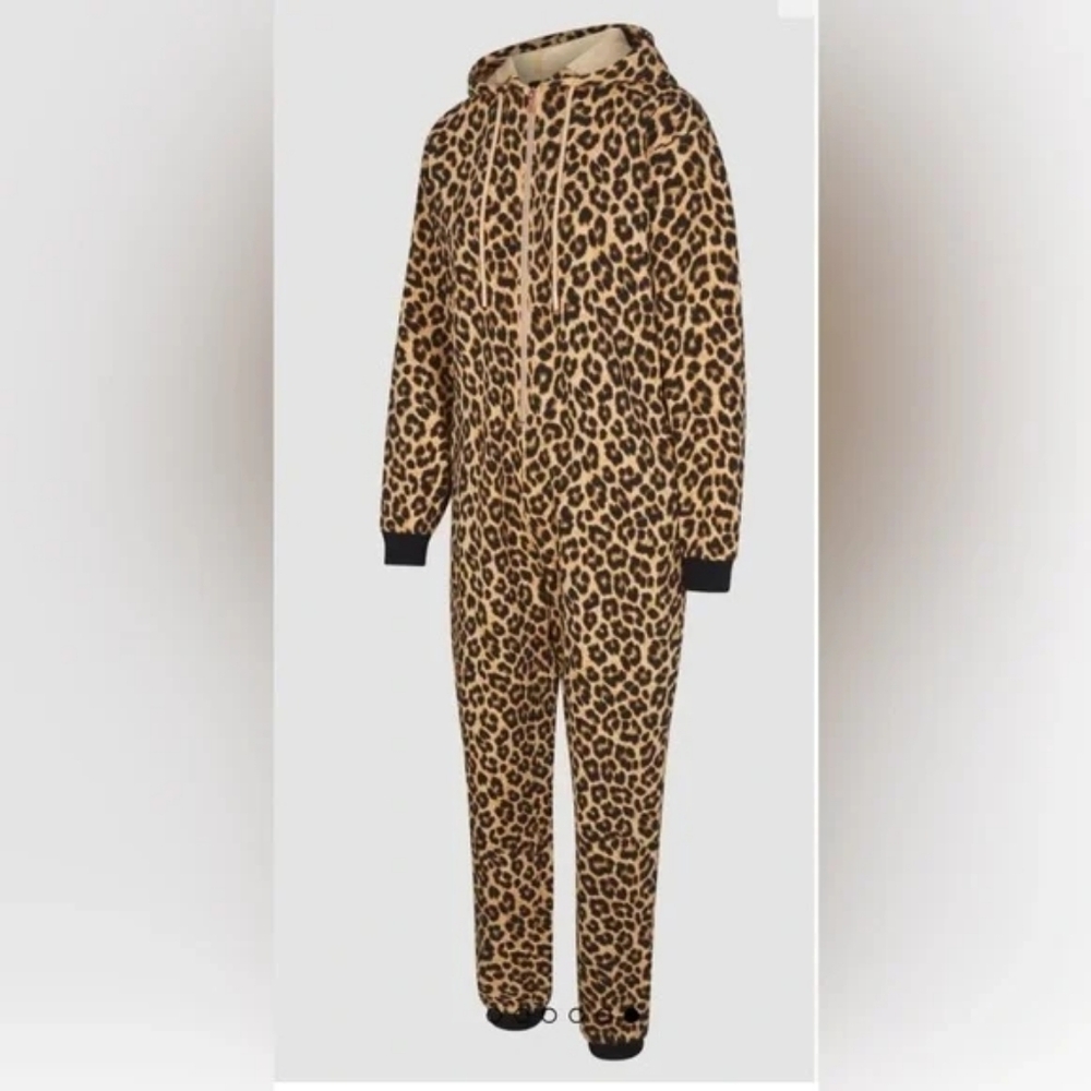 NWT Savage X Fenty 1X Forever Savage Hooded Onesie Leopard - Picture 3 of 4
